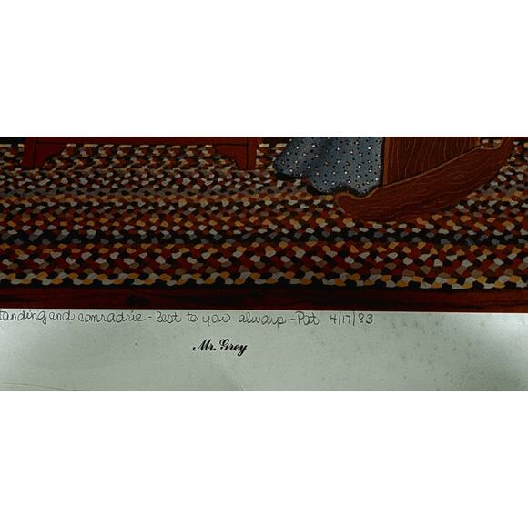 Pat Pearson MR. GRAY PRINT 1982 23" X 19 #142/950 Dedicated By Artist - Picture 2 of 4